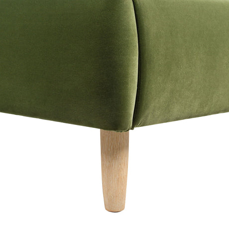Roman - Curved Headboard Upholstered Platform Bed by Jennifer Taylor Home | Bel Furniture