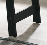 Kenzo - End Table With Faux Marble Top Finish - Black by Lilola Home | Bel Furniture