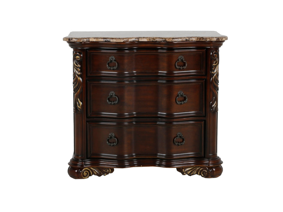Traditional style 3-drawer Nightstand