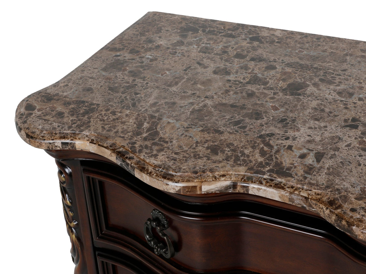 Traditional style 3-drawer Nightstand by Mollai Collections | Bel Furniture