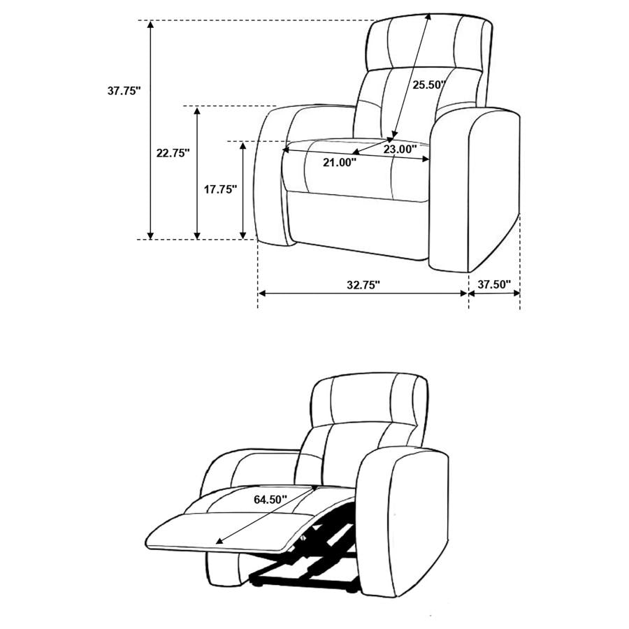 Cyrus - Upholstered Home Theater Seating