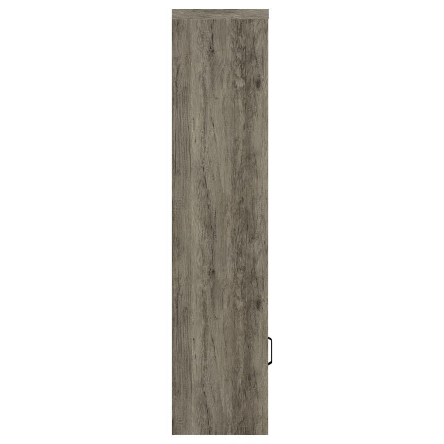 Burke - 3-Shelf Engineered Wood Media Tower - Gray Driftwood by Coaster Fine Furniture | Bel Furniture