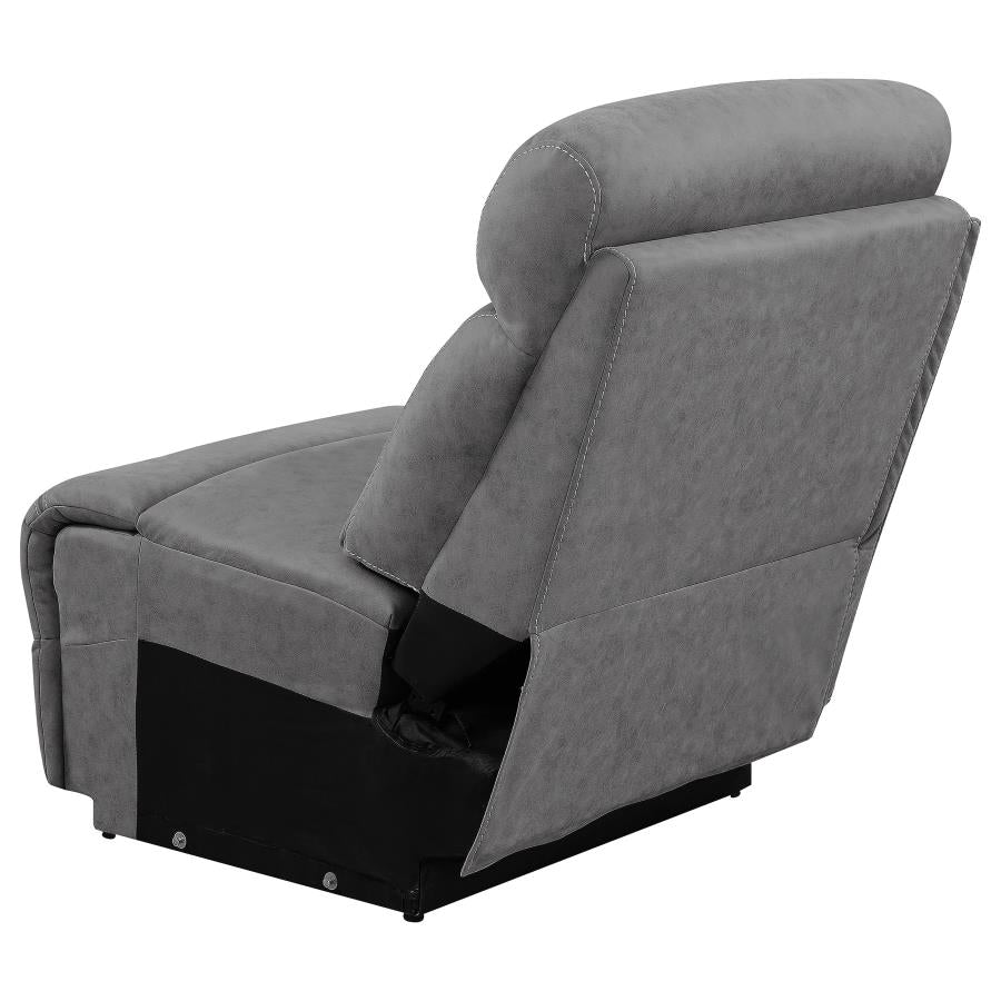 Higgins Upholstered Armless / Wedge Chair Grey