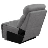 Higgins Upholstered Armless / Wedge Chair Grey