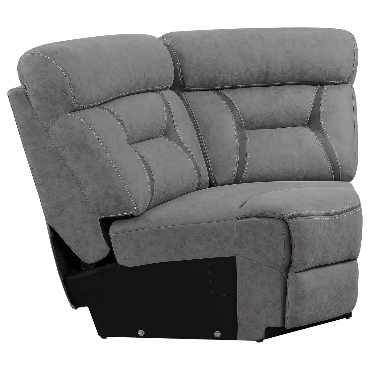 Higgins Upholstered Armless / Wedge Chair Grey