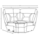 Higgins Upholstered Armless / Wedge Chair Grey