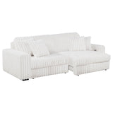 Jacana - Corduroy Upholstered Dual Power Chaise Sofa