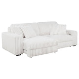 Jacana - Corduroy Upholstered Dual Power Chaise Sofa