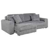 Jacana - Corduroy Upholstered Dual Power Chaise Sofa