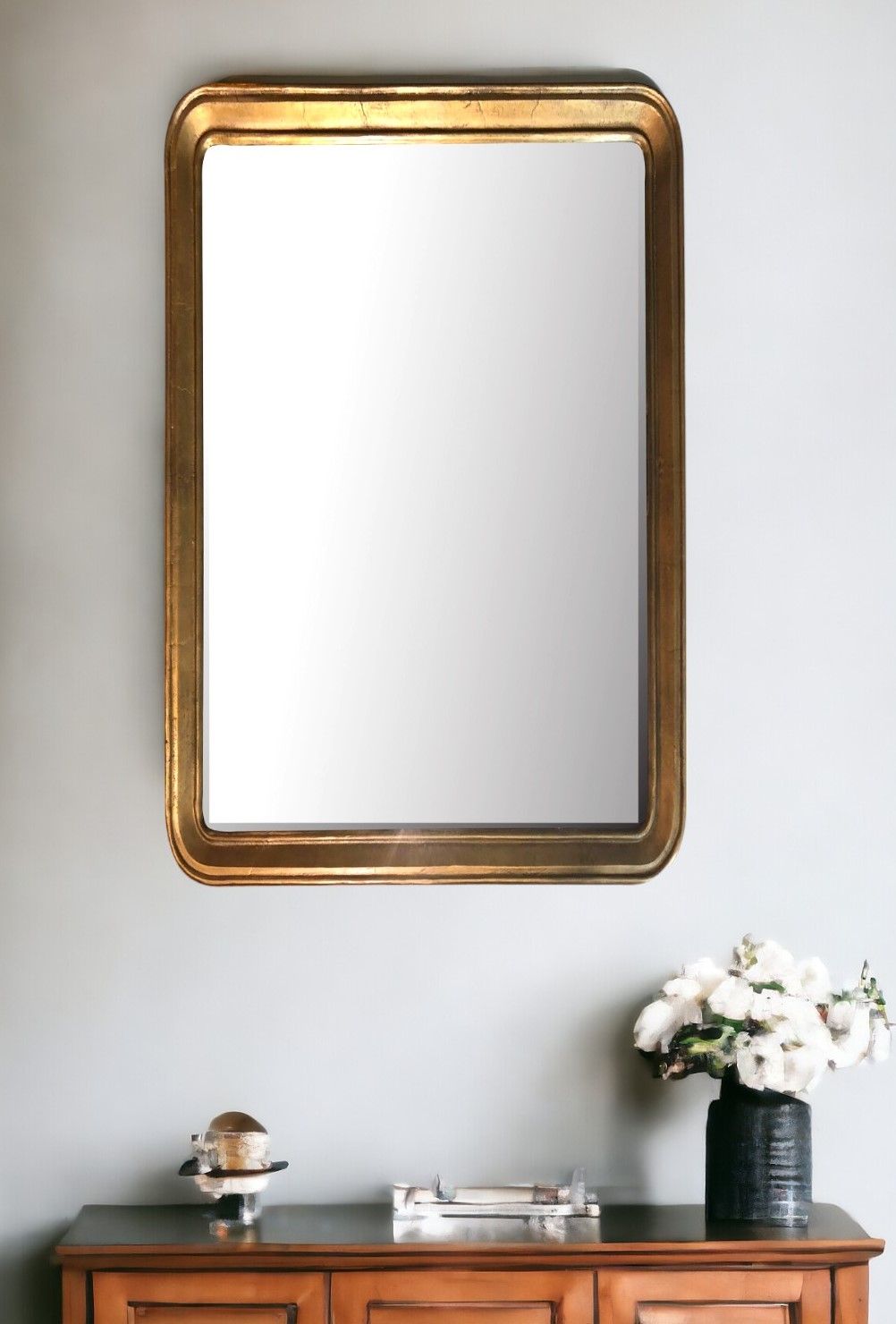 64" Framed Accent Mirror - Gold