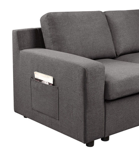 Waylon - Linen Sectional Sofa by Lilola Home | Bel Furniture