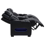 Zuma - Faux Leather Dual Power LED Sofa Set