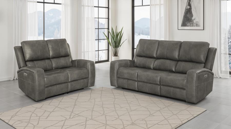 Brickston Triple Power Reclining Sofa Set | Bel Furniture