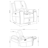 Brickston - Triple Power Swivel Glider Recliner