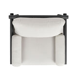 Zara - Dowel Frame Bolster Patio Deep Seating Armchair, Axroma Olefin - Wheat Beige by Jennifer Taylor Home | Bel Furniture