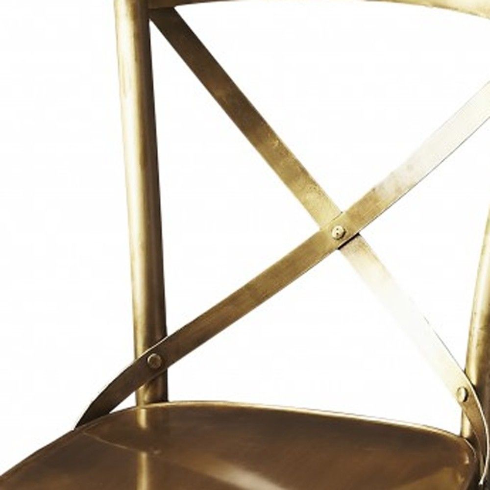 Iron Bar Chair - Gold