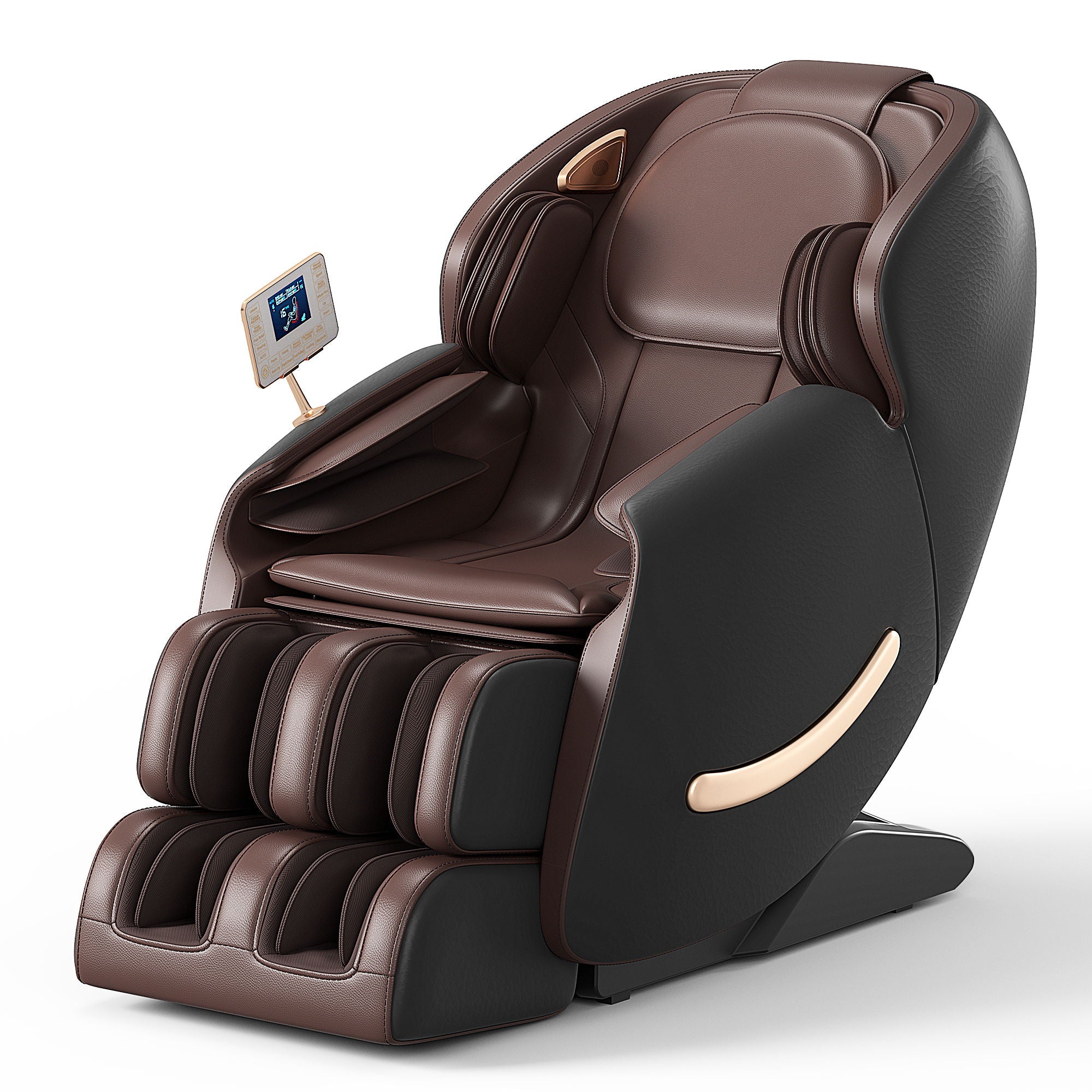 Deluxe - Massage Chair, Full Body Zero Gravity Recliner With Ai Voice Control, Sl Track, Bluetooth, Foot Rollers, Airbags, Heating - Black