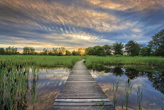 Boardwalk By Martin Podt (Framed) (Small) - Green