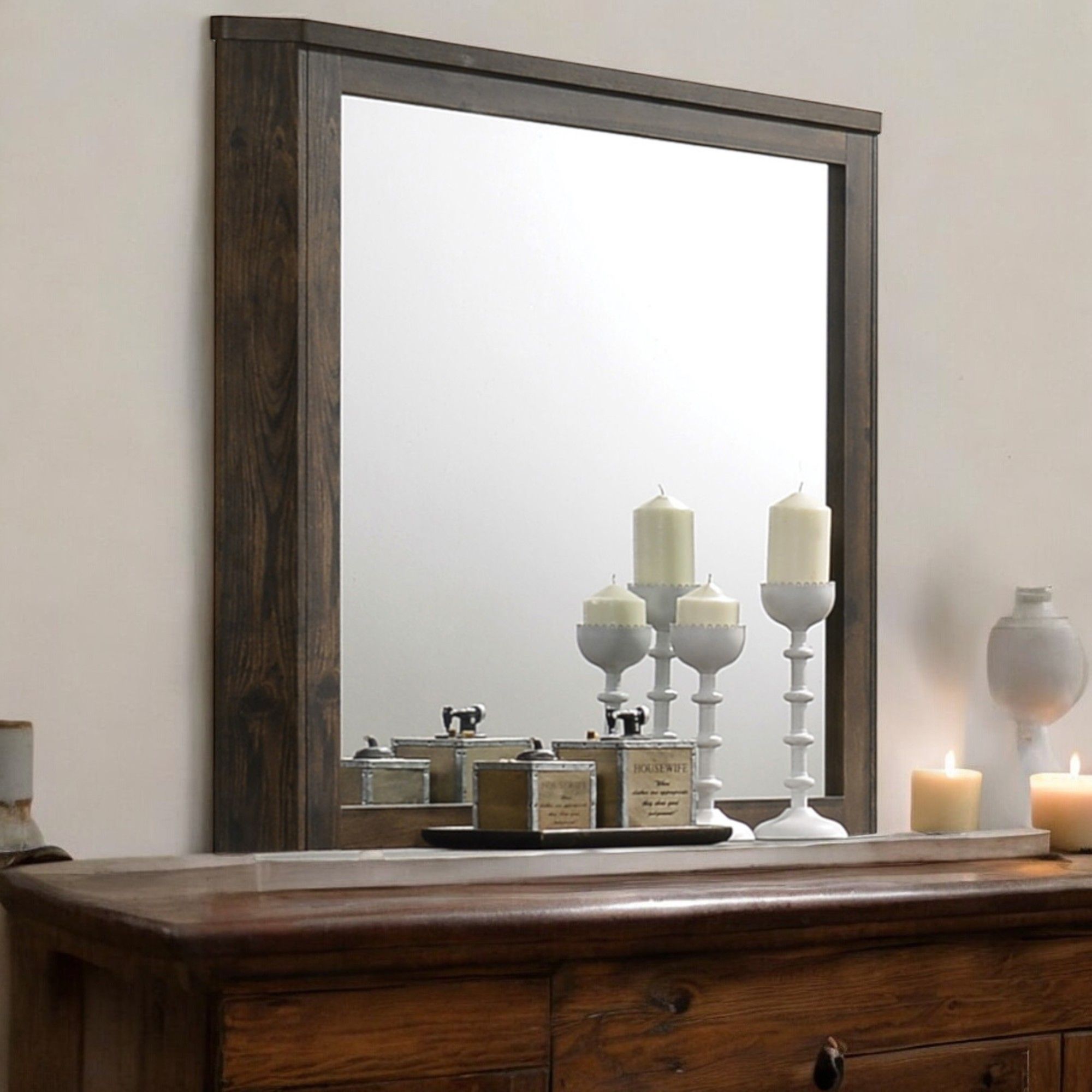 Elettra - Rustic Mirror - Walnut