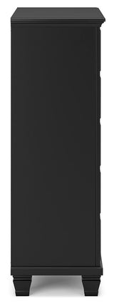 Lanolee - Black - Five Drawer Chest by Signature Design by Ashley® | Bel Furniture