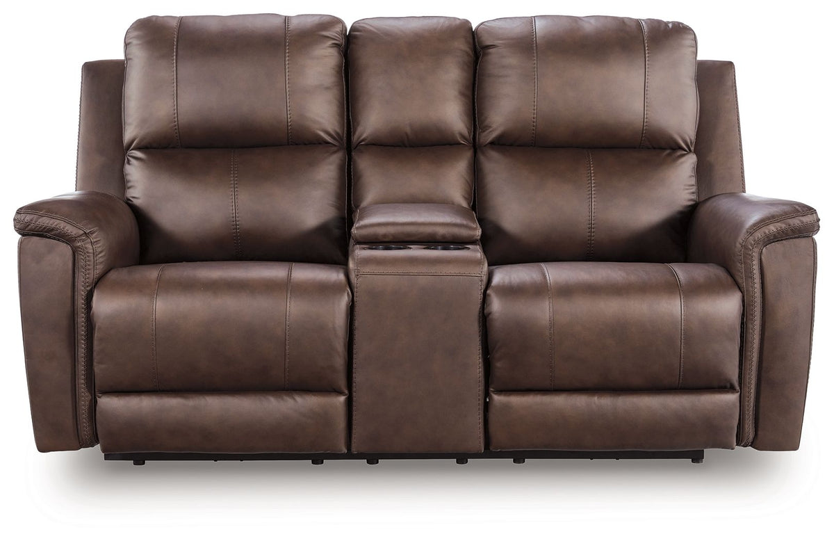 Bleckley - Power Reclining Loveseat With Console / Adjustable Headrest - view 2