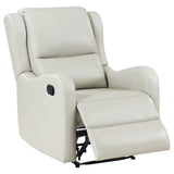 Kelsey - Upholstered English Arm Recliner Chair - Ivory