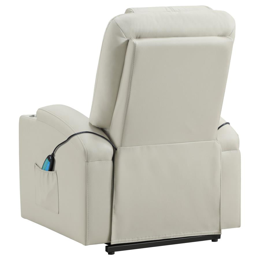 Armstrong - Upholstered Power Lift Massage Recliner