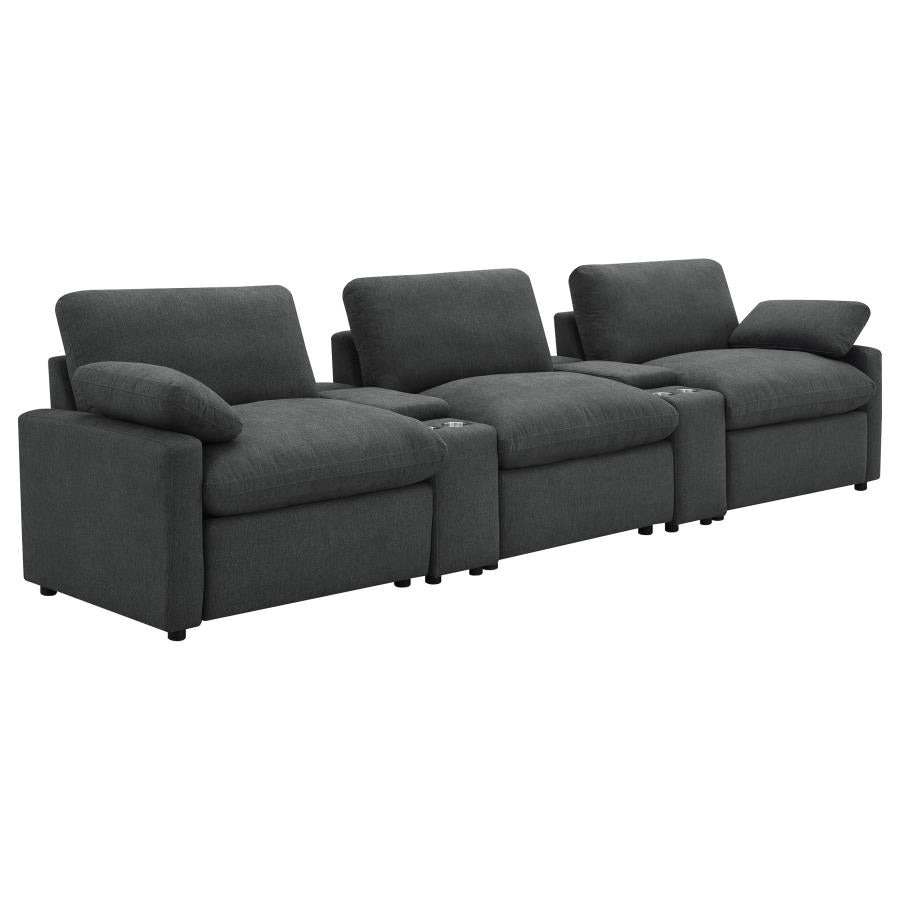 Collins - 5-Piece Power Reclining Home Theater Seating