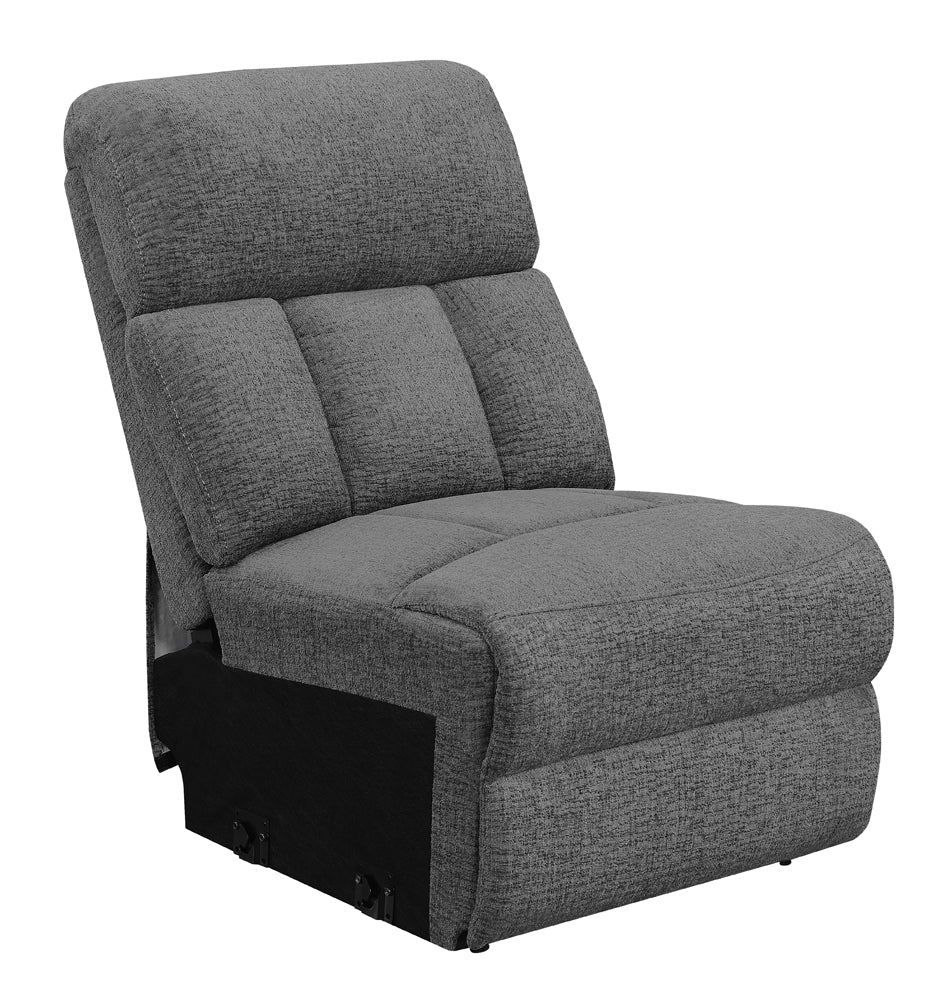 Bahrain Upholstered Sectional Piece Charcoal