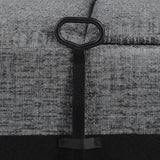 Bahrain Upholstered Sectional Piece Charcoal