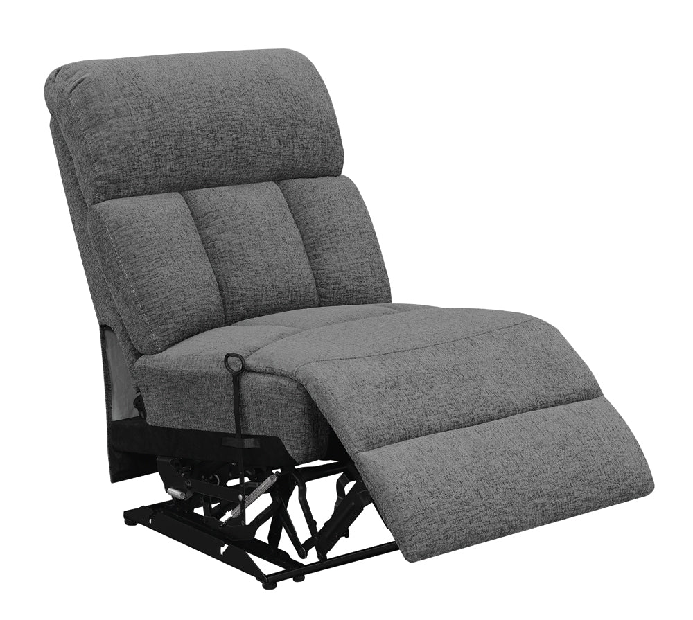 Bahrain Upholstered Sectional Piece Charcoal
