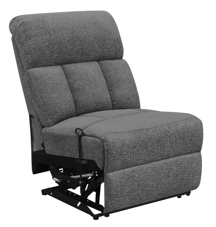Bahrain Upholstered Sectional Piece Charcoal