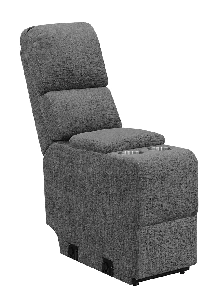 Bahrain Upholstered Sectional Piece Charcoal