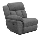 Acton Upholstered Flared Arm Loveseat Teal Blue