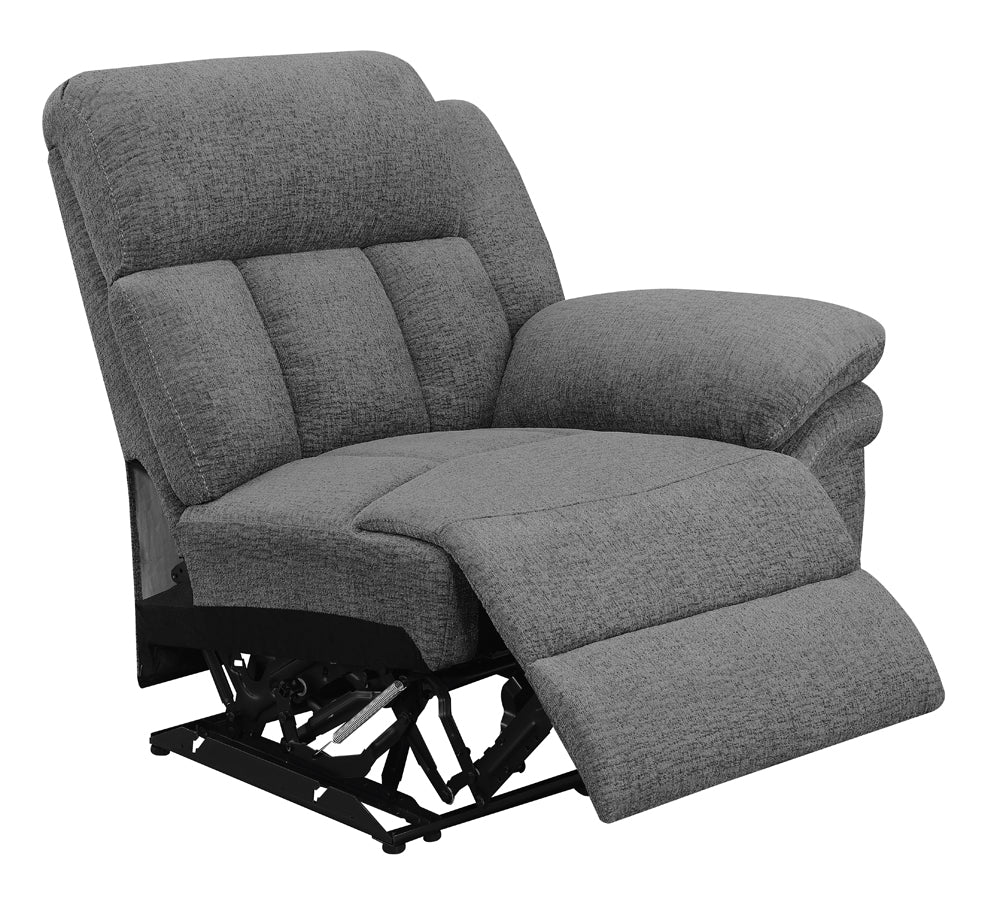 Bahrain Upholstered Sectional Piece Charcoal