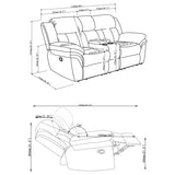 Bahrain - Upholstered Motion Loveseat