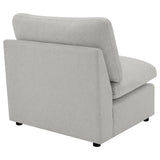 Acton Upholstered Flared Arm Sofa Teal Blue