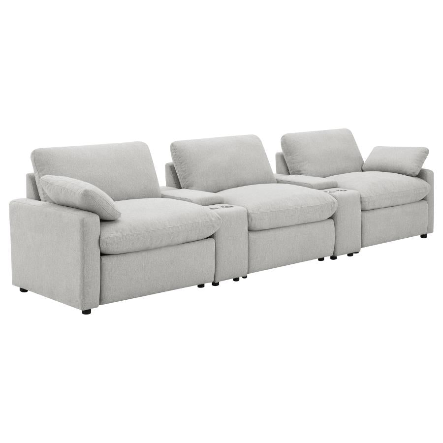 Collins - 5-Piece Power Reclining Home Theater Seating