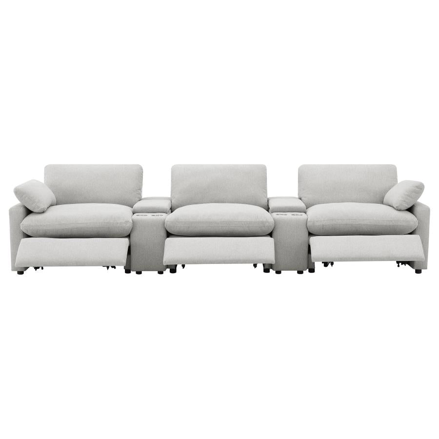 Collins - 5-Piece Power Reclining Home Theater Seating