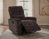 Navarro - Chenille Upholstered Glider Recliner