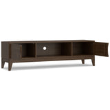 Harper - Low TV Media Stand - Walnut Brown by Simpli-Home | Bel Furniture