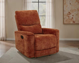 Navarro - Chenille Upholstered Glider Recliner