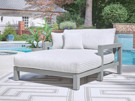 Hurley Park - Chaise Lounge With Cushion - Gray - view 4