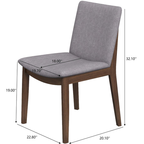 Laura - Mid-Century Modern Solid Wood Dining Chair (Set of 2) - view 31