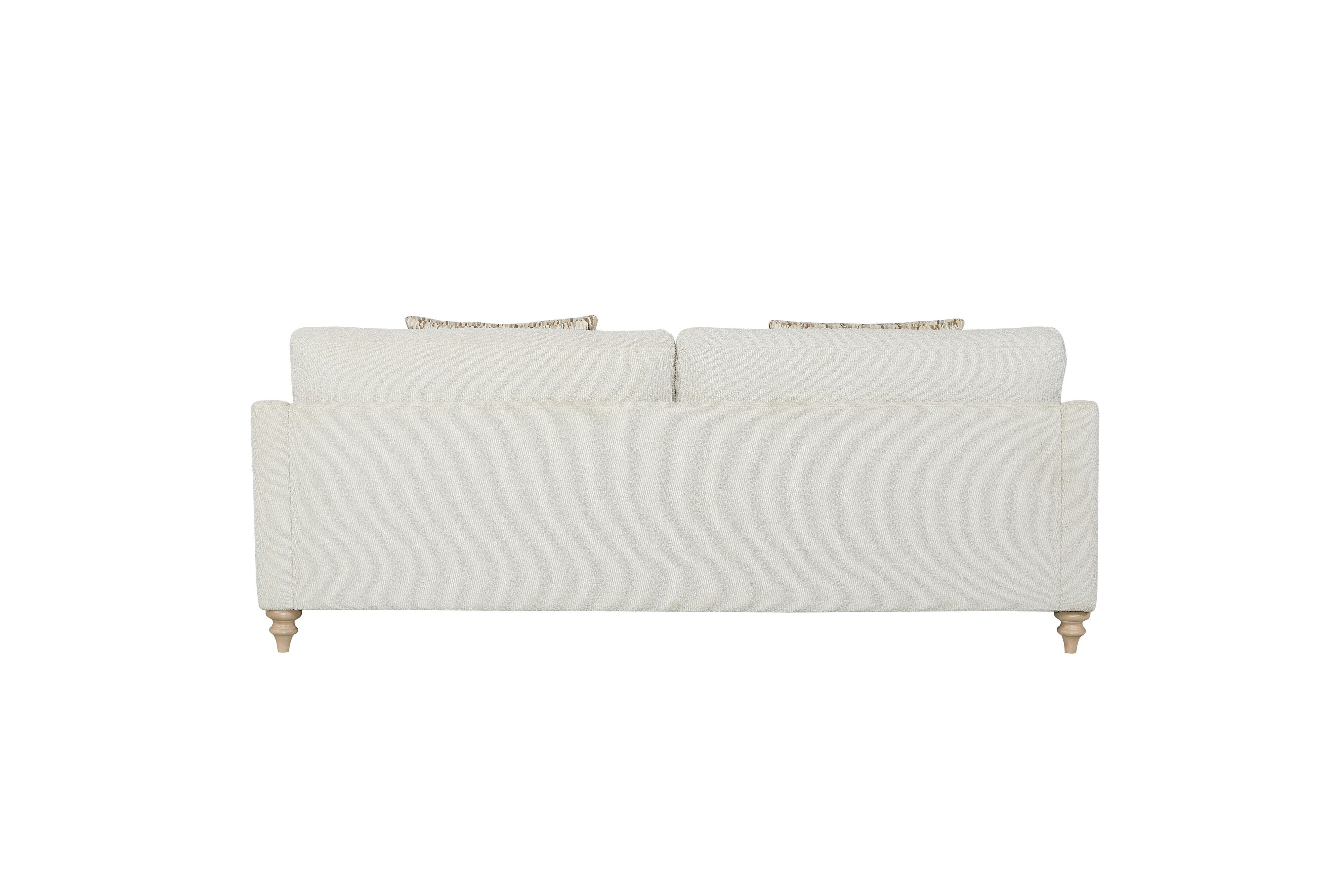 Sofa Single Reverable Cushion With 2 Pillows - Off White