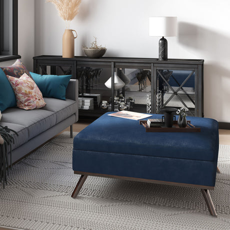 Owen - Multifunctional Square Coffee Table Storage Ottoman - view 35