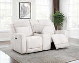 Kennett - Chenille Upholstered Power Reclining Loveseat