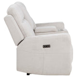 Kennett - Chenille Upholstered Power Reclining Loveseat