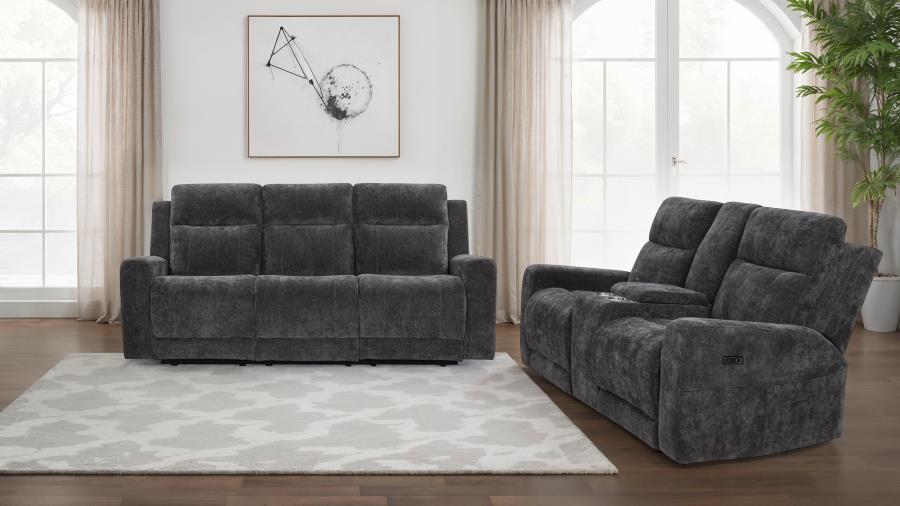 Kennett - Chenille Power Reclining Sofa Set