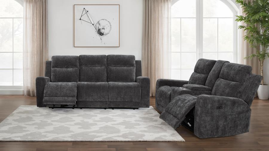 Kennett - Chenille Power Reclining Sofa Set